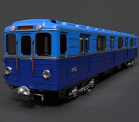 Type E Soviet Metro Carriage - High-Poly 3D Model