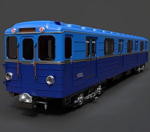 Type E Soviet Metro Carriage - High-Poly 3D Model