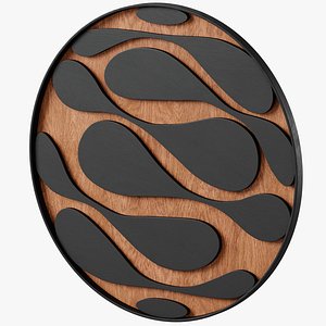 3D model Rustic Wood Wall Art