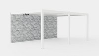 Pergola 4x6 White Wall