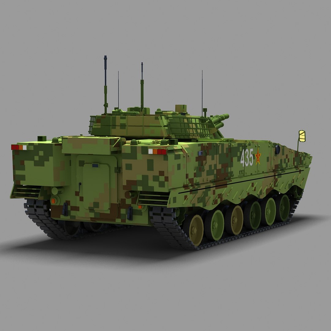 Chinese Zbd-04a Pla Ifv 3d Model