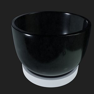 Vases and pots-Ceramic Succulent Pot-PBR 3D MODEL Low-poly 3D model