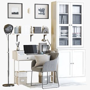 3D model IKEA office workplace 128