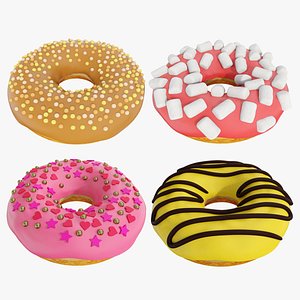 Glazed donut collection 2 3D