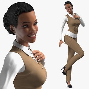 light skin business style 3D model