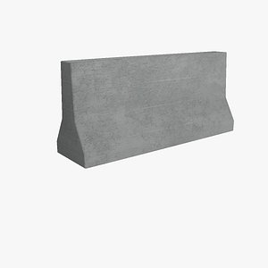 3D model Concrete barrier2