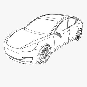 Tesla Model 3 Revit Model - Detail Item