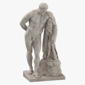 Roman Hercules Statue 3D model
