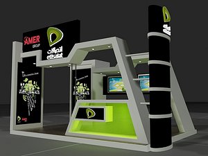 booth exhibition stand 3D model