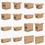 Collection de paquets de boîtes en carton