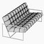 Navy Velvet Apartment Sofa