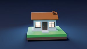 Low Poly House 3D model