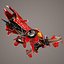 fantasy flying vehicle - 3d model