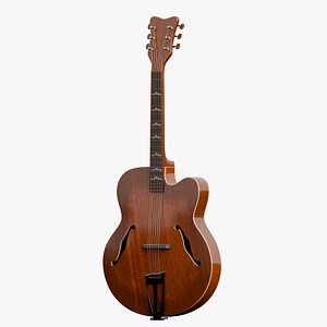 3D Archtop Acoustic Guitar PBR