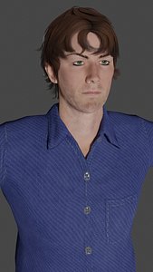 Man Arsen Low-poly 3D model Ready for games