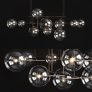 chandelier bolle horizontal 3D model