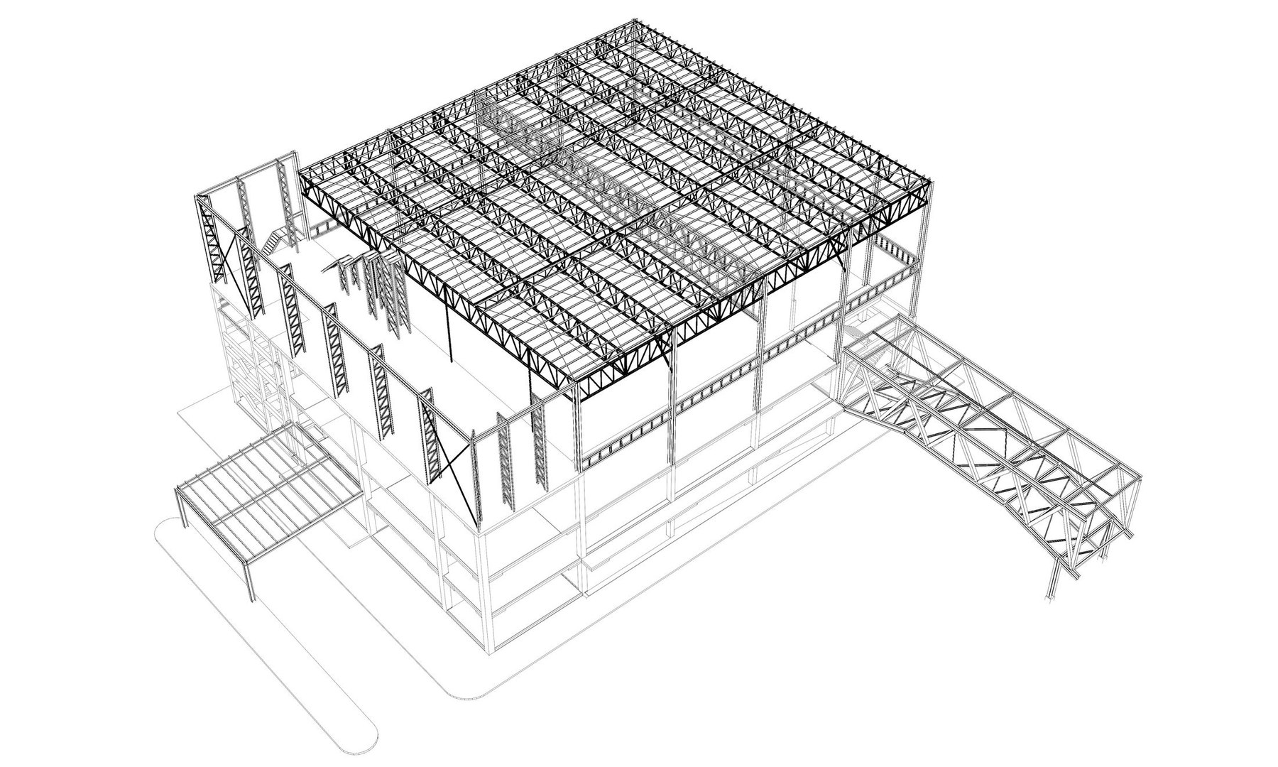 3D Building structure 2304 - TurboSquid 2096411