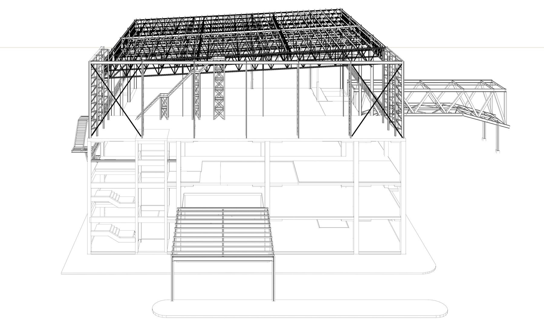 3D Building structure 2304 - TurboSquid 2096411
