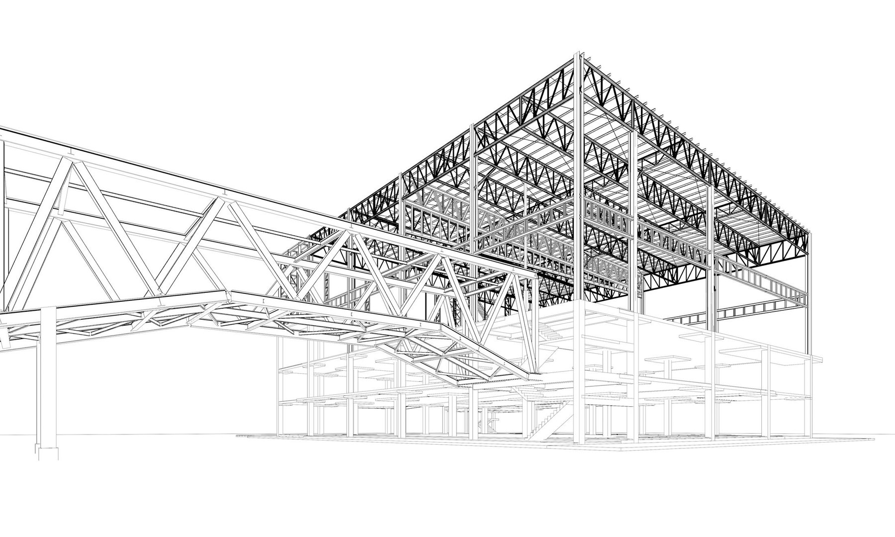 3D Building structure 2304 - TurboSquid 2096411