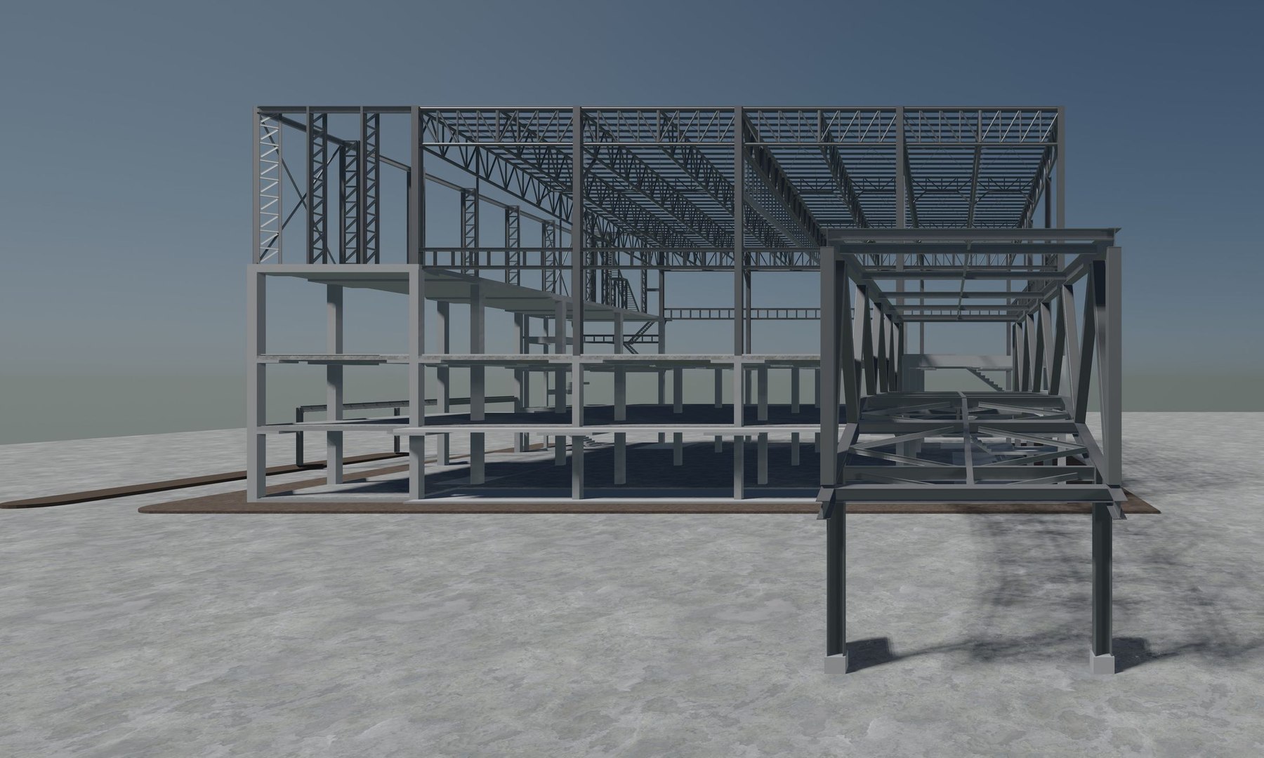 3D Building structure 2304 - TurboSquid 2096411