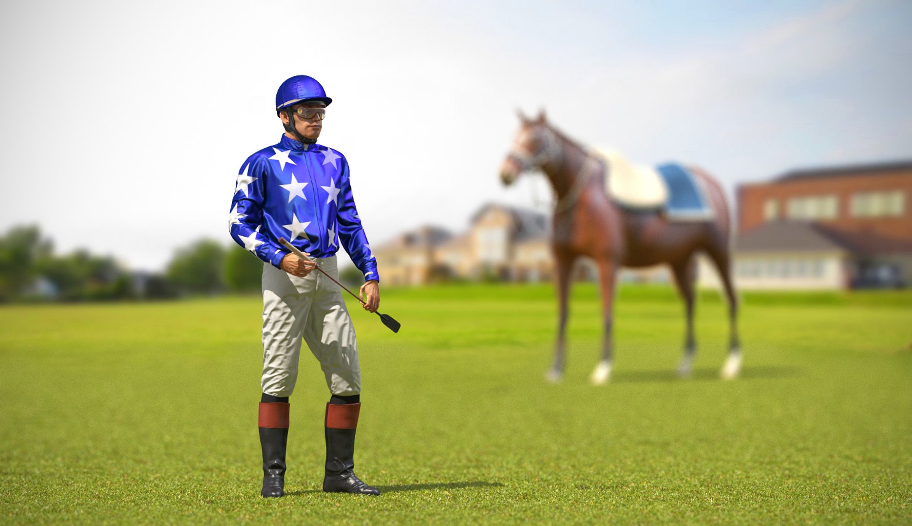 horse jockey rigged 3D https://p.turbosquid.com/ts-thumb/7o/7KHXQX/OWqjdOFM/horsejockeyriggedvray3dmodel002/jpg/1526412437/1920x1080/fit_q87/739b1b53fd0baedf47df69178220238824530fc6/horsejockeyriggedvray3dmodel002.jpg
