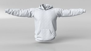 3D Model Male Hoodie