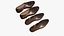 Scarpe stringate in pelle realistiche marroni
