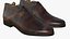 Scarpe stringate in pelle realistiche marroni