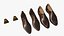 Scarpe stringate in pelle realistiche marroni