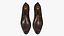 Scarpe stringate in pelle realistiche marroni
