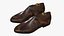 Scarpe stringate in pelle realistiche marroni
