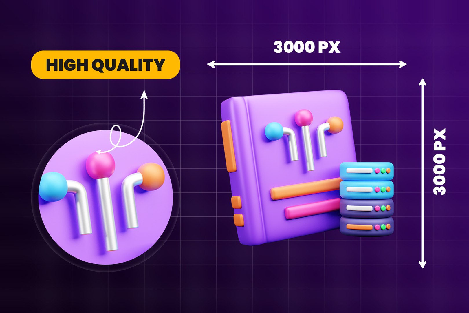 Data And Cloud Server 3d Illustration Icon Pack 3D Model - TurboSquid ...