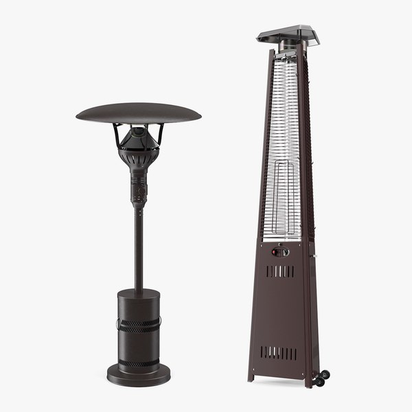 patio heaters heating 3D model