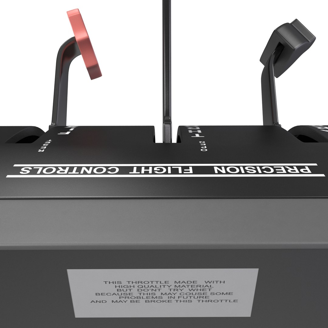 Single Engine Throttle 3d Model