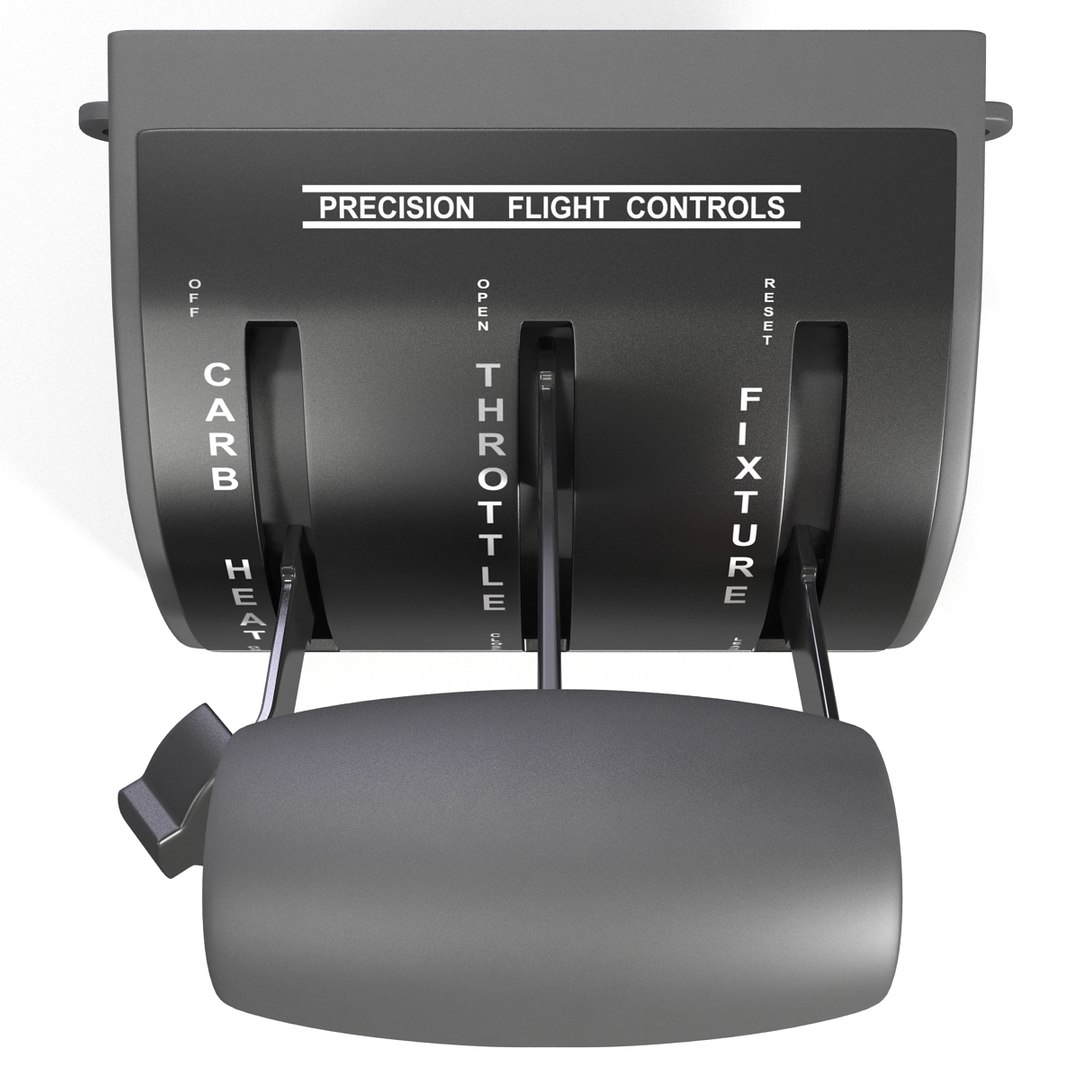 Single Engine Throttle 3d Model