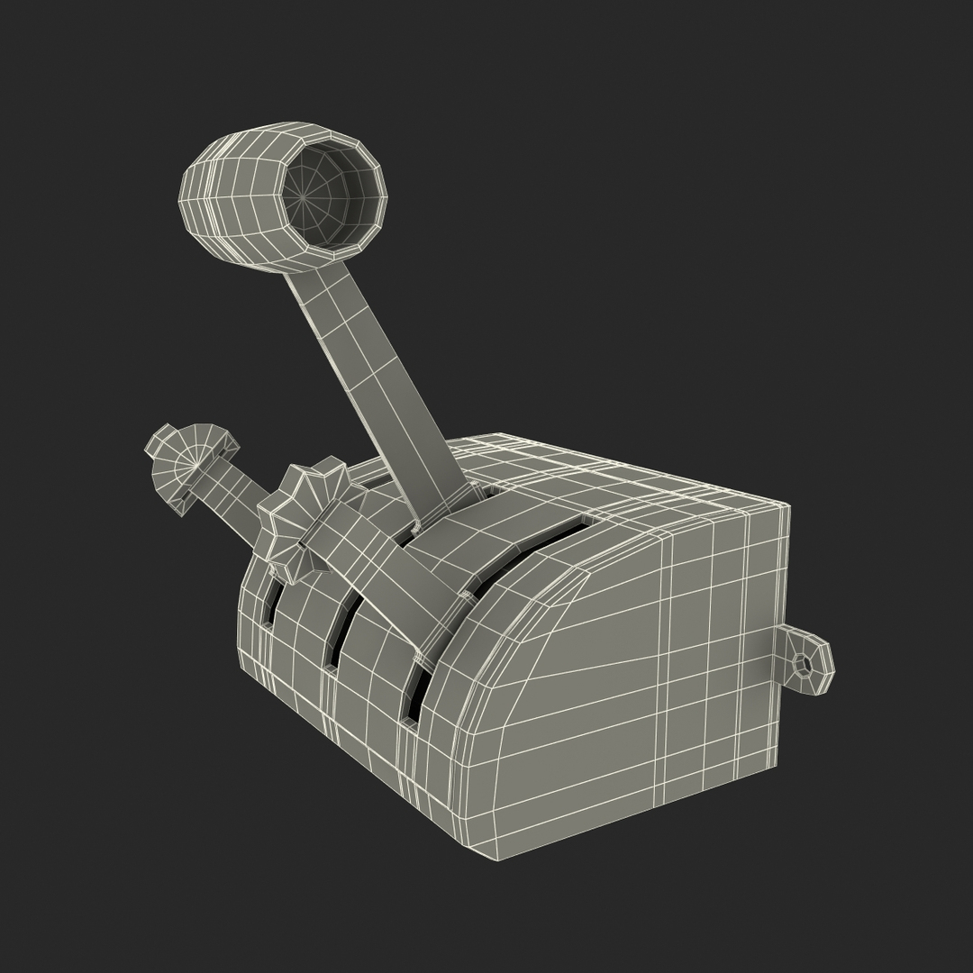Single Engine Throttle 3d Model