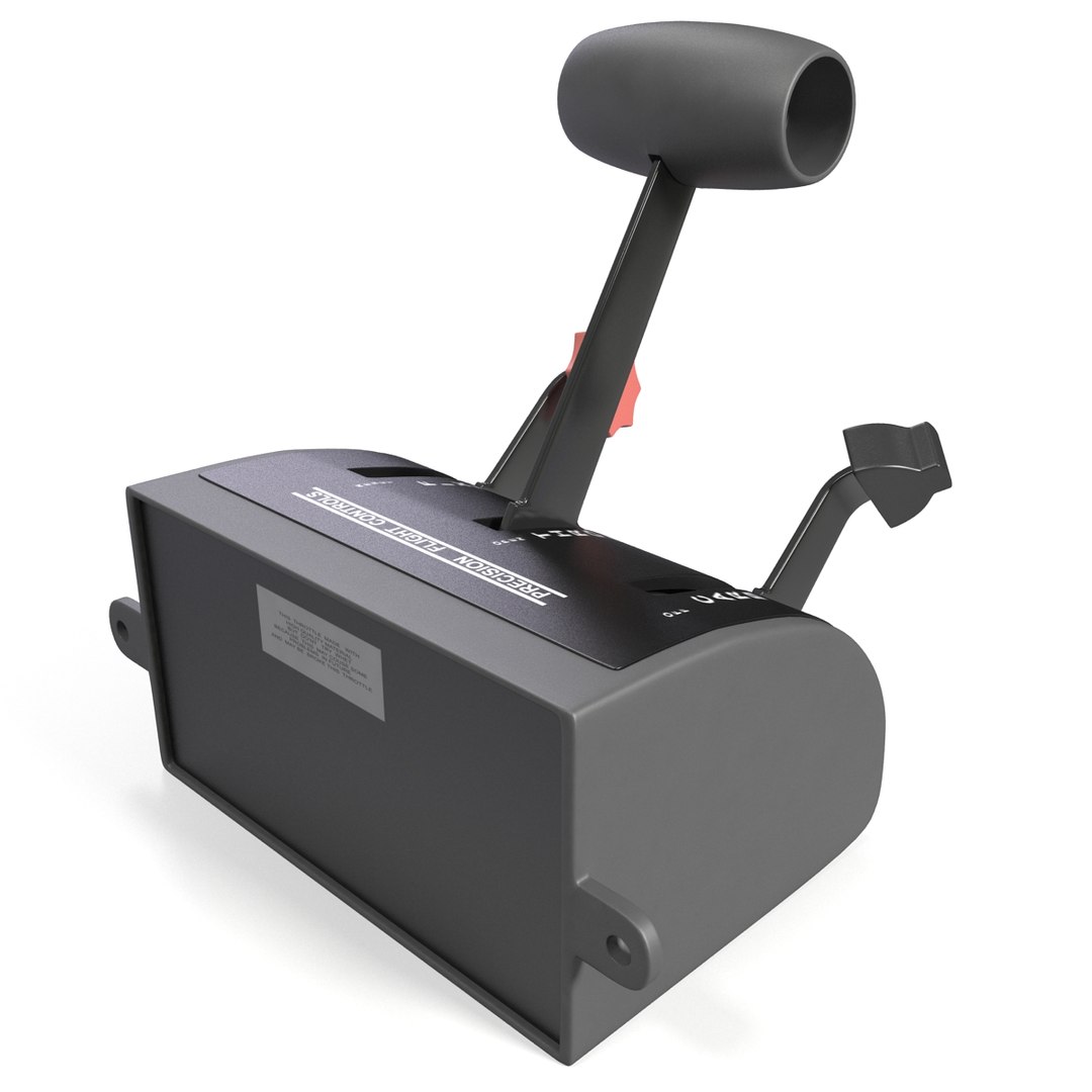 Single Engine Throttle 3d Model