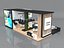 Exhibition Stand Booth Stall 15x9m Height 550cm 4 Side Open