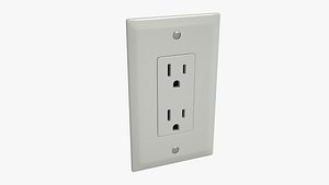 wall outlet 3d max