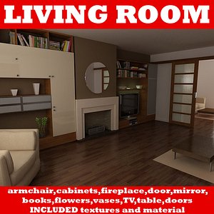 living room 3d max