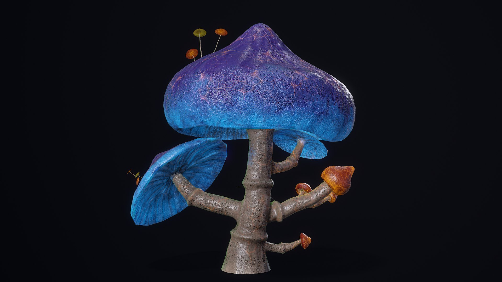 Fantasy Mushroom Fungus Lowpoly PBR 3D model https://p.turbosquid.com/ts-thumb/7o/SQjBvf/MS/r_viewport_005/png/1634732636/1920x1080/fit_q87/b781c1d363802a352fbcfa1d20bd729c7405f6f9/r_viewport_005.jpg