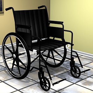 3d model wheelchair