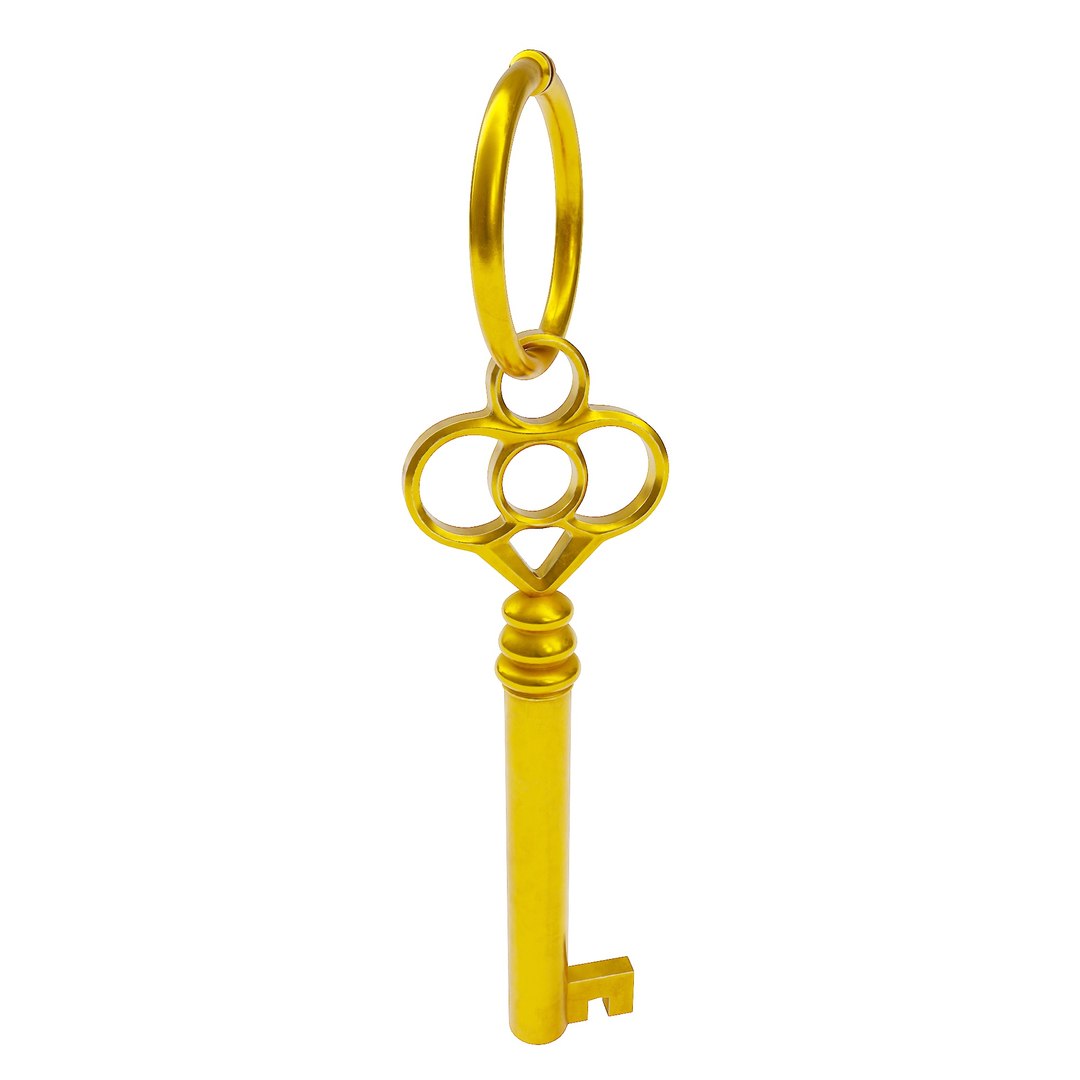 3D Gold Antique Key 3d Model Model - TurboSquid 1976643