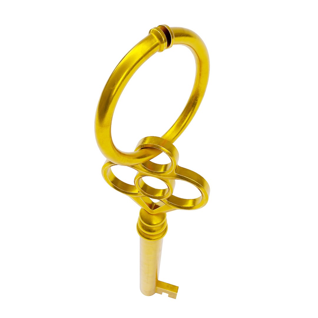 3D Gold Antique Key 3d Model Model - TurboSquid 1976643