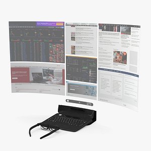 Spacetop Augmented Reality Laptop with Glasses