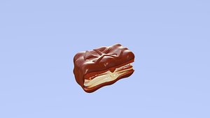 chocolate biscuit 3D model