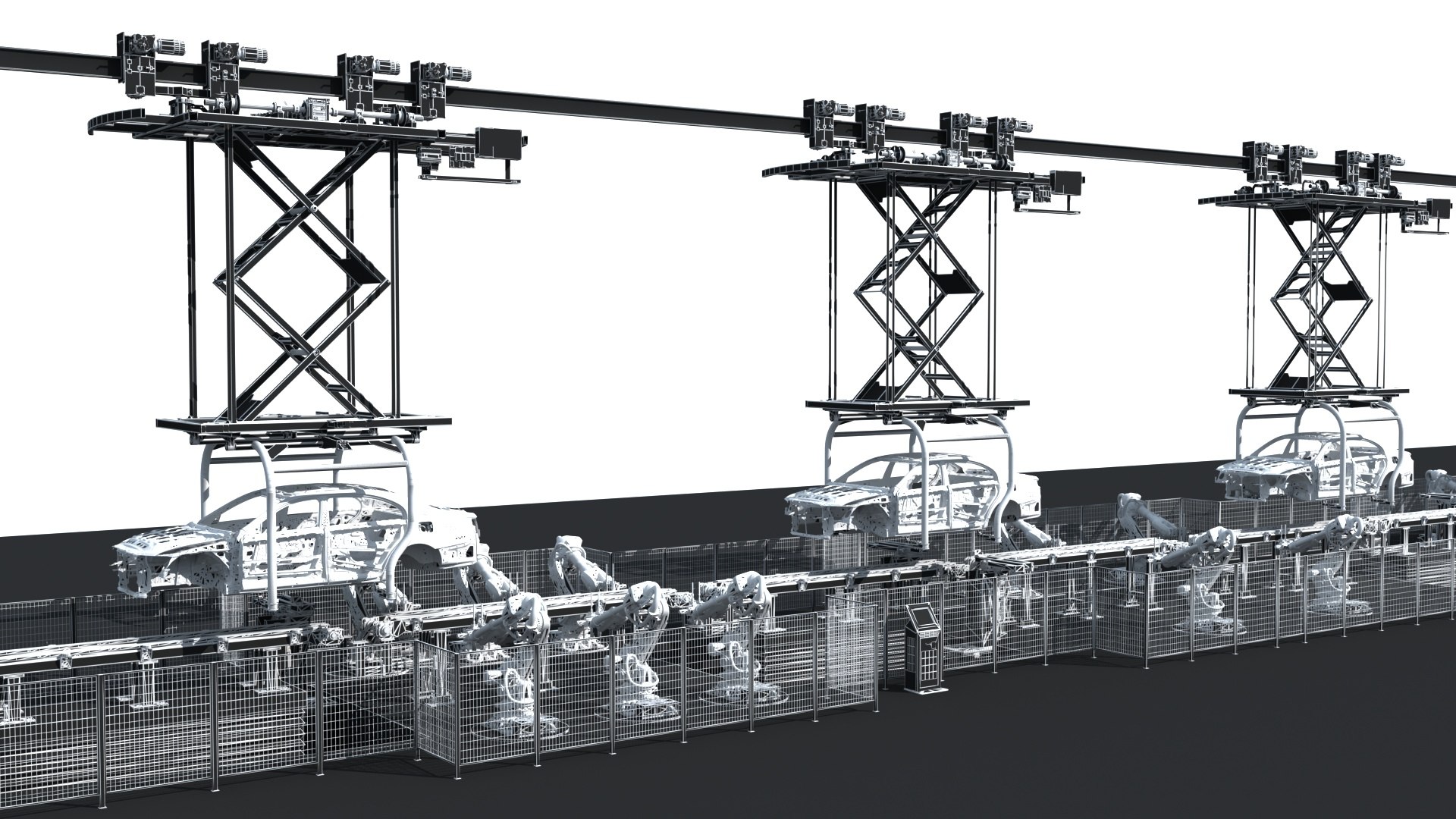 3D Automobile Production Line Model - TurboSquid 2291339