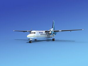 3d model fokker 50
