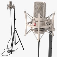 Vintage Studio Microphone on Stand