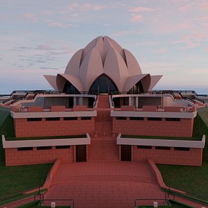 3D Lotus Temple